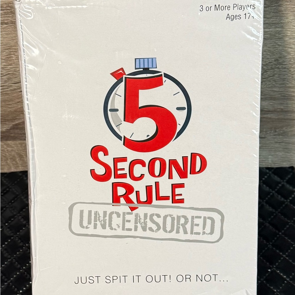 5 Second Rule UNCENSORED Board Game in White